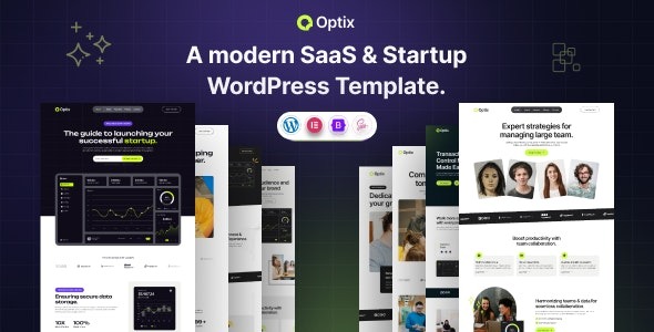 Optix SaaS - Startup WordPress Theme