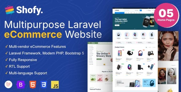 Shofy eCommerce - Multivendor Marketplace Laravel Platform