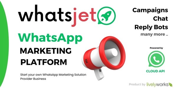 WhatsJet SaaS A WhatsApp Marketing Platform with Bulk Sending