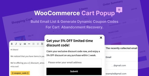 WooCommerce Cart Popup For Cart Abandonment Recovery