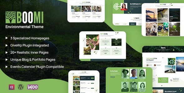 Boomi Environment & Ecology WordPress Theme