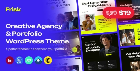 Frisk - Creative Agency - Portfolio WordPress Theme