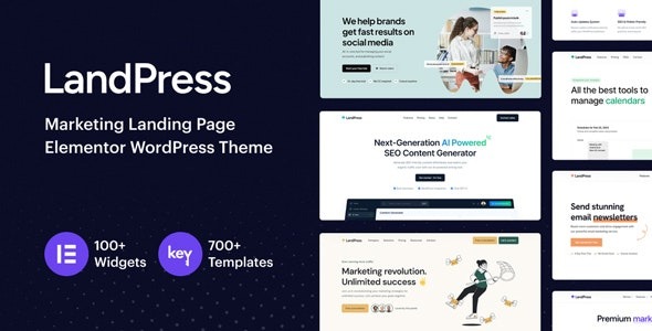 LandPress - Marketing Landing Page Elementor WordPress Theme