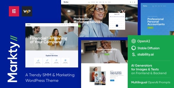 Markty SMM - Marketing WordPress Theme