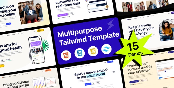 Masco - Saas Software Startup Tailwind Template
