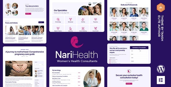 NariHealth - Women-s Health Consultant WordPress Theme