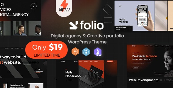 Webfolio - Creative Portfolio - Digital Agency WordPress Elementor Theme