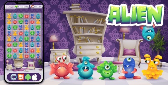 Alien Connect HTML Game