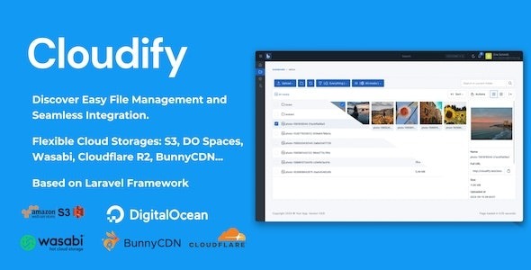 Cloudify + Self-Hosted File Manager and Cloud Storage