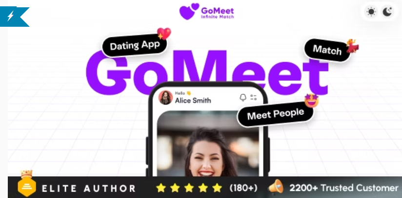 GoMeet Complete Social Dating Mobile App | Online Dating | Match