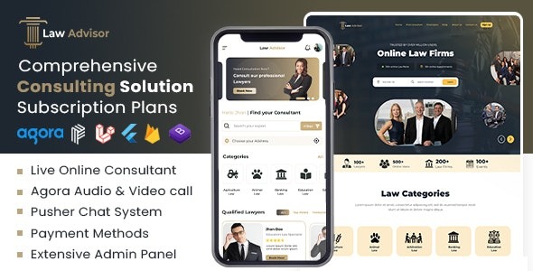 LawAdvisor Seamless Tele-Advisory Platform & Virtual Legal Services with Flutter Apps