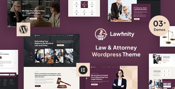 Lawfinity Law and Attorney WordPress Theme