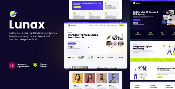 Lunax - Digital Marketing Agency & SEO WordPress Theme