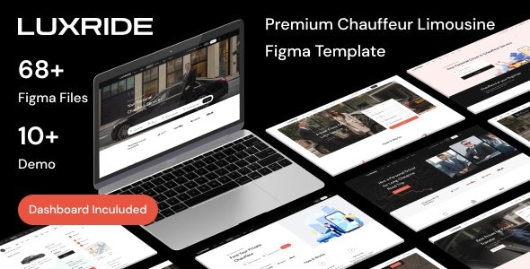 Luxride Chauffeur Limousine Car Hire Figma Template