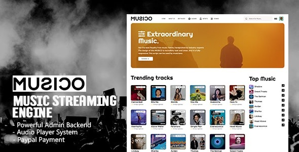 MUSICO Music Streaming Engine