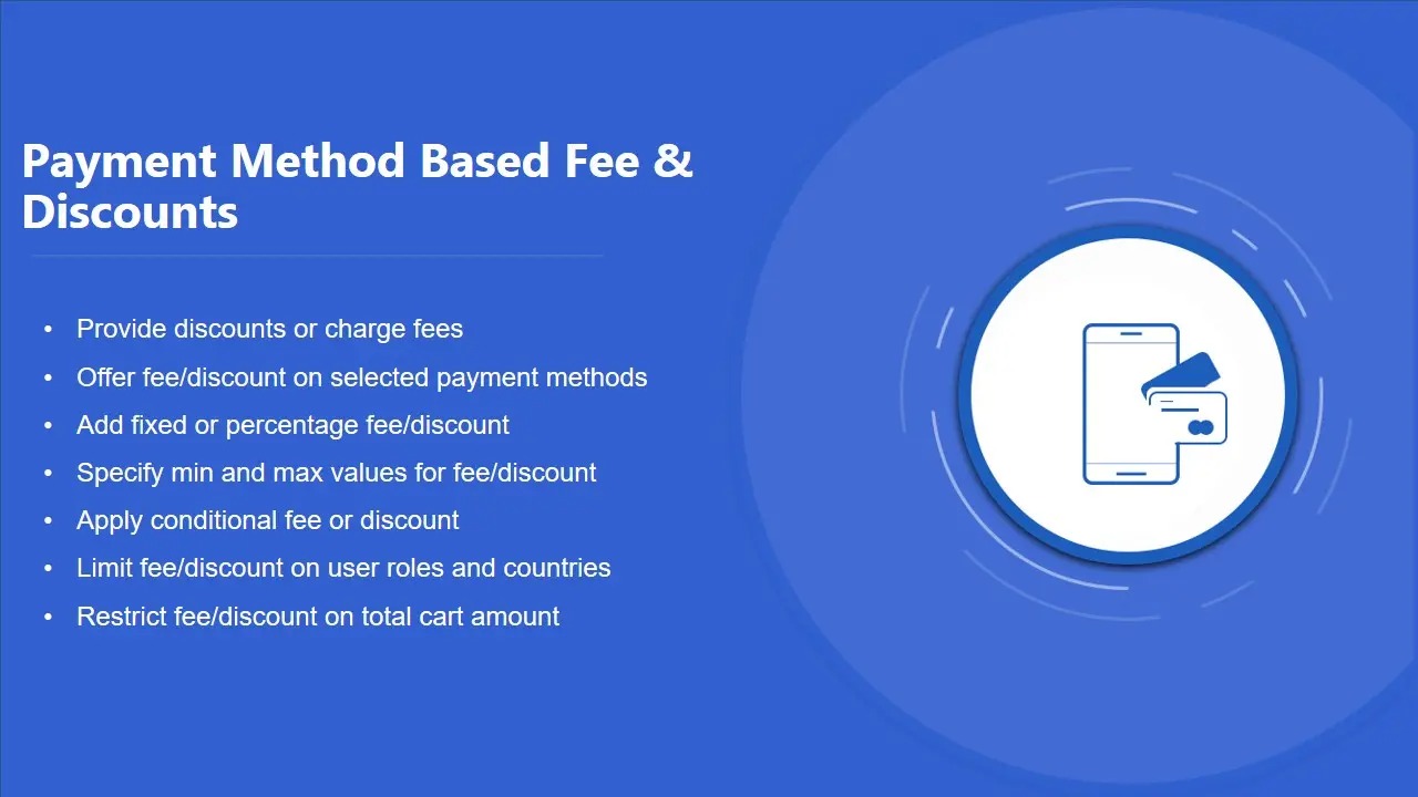 Payment Method Based Fee & Discounts