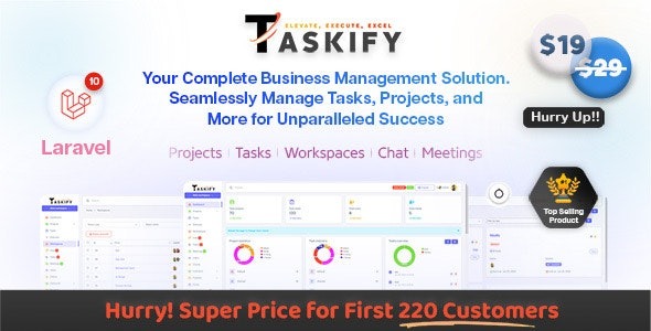 Taskify Project Management - Task Management & Productivity Tool