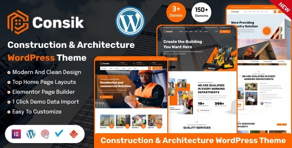 Consik Construction & Architecture WordPress Theme