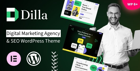 Dilla Digital Marketing Agency & SEO WordPress Theme
