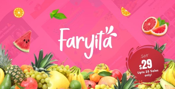 Faryita - Organic Juice & Health Drinks WordPress Theme