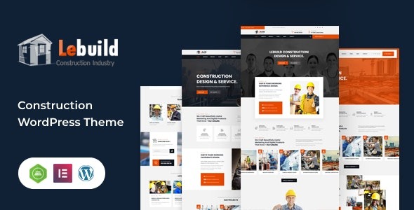 Lebuild Construction Industry Company WordPress Theme