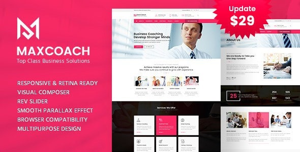 Maxcoach Business Consulting WordPress Theme