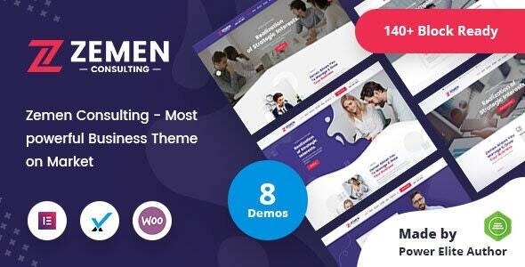 Zemen Multi-Purpose Consulting Business WordPress Theme + RTL