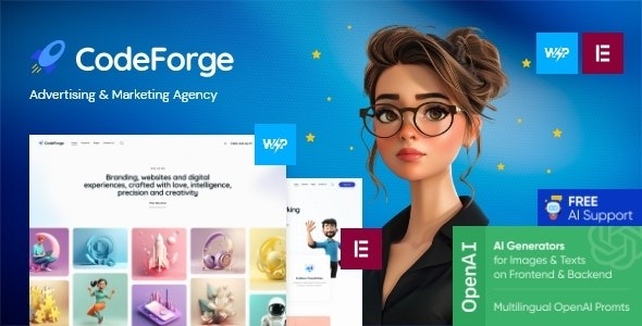 CodeForge IT Company WordPress Theme