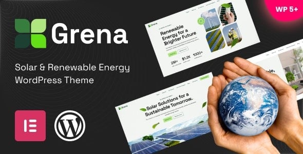 Grena Solar & Renewable Energy WordPress Theme