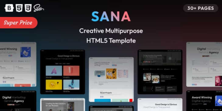 Sana - Creative Multipurpose HTML Template