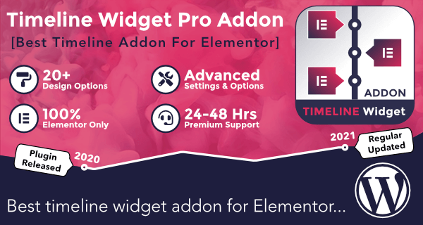 Timeline Widget Pro For Elementor