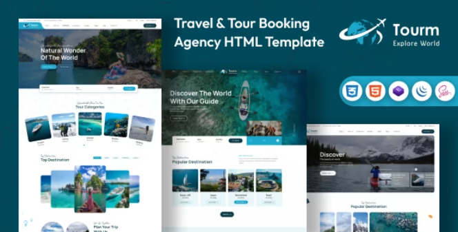 Tourm Travel & Tour Booking Agency HTML Template