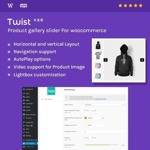 Twist Product Gallery Slider for WooCommerce PRO