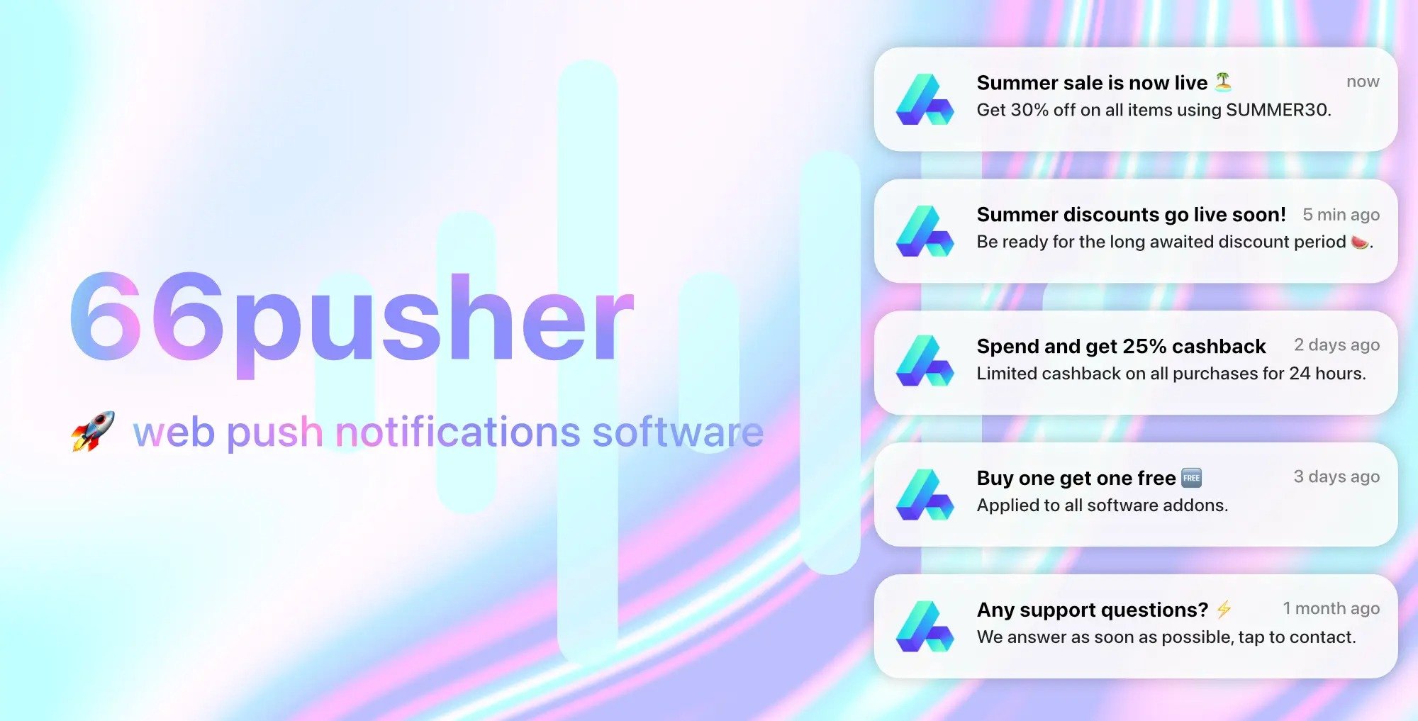 pusher Web push notifications