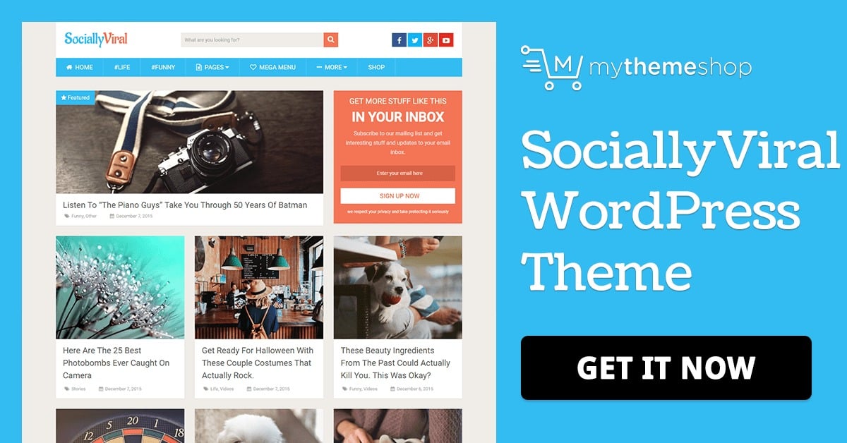 MyThemeShop Viral WordPress Theme