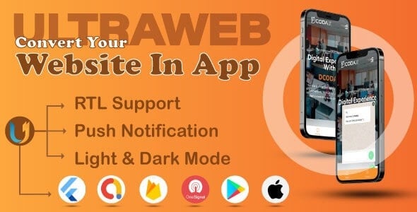 Ultra Web to App - Convert Website into App with Flutter | Web View App | Website to mobile app