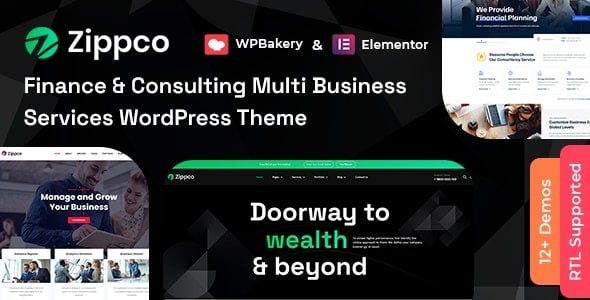 Zippco - Business and Finance Consulting WordPress Theme