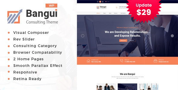 Bangui - Business Consulting WordPress theme