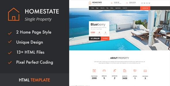 HOME STATE - Single Property WordPress Theme