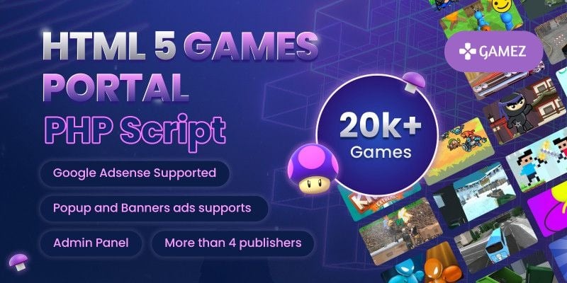 HTML Games Portal PHP Script