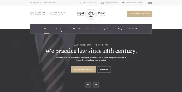 LegalPress - WordPress Theme for Lawyers