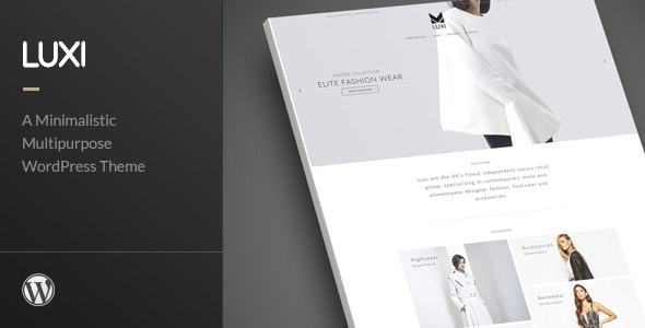 Luxi - Luxury Elegant WooCommerce WordPress Theme