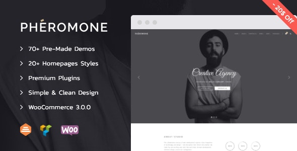 Pheromone - Creative Multi-Concept WordPress Theme