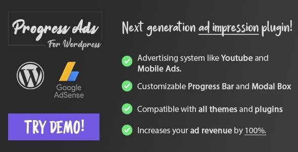 Progress Ads - WordPress Adsense & Banner Plugin