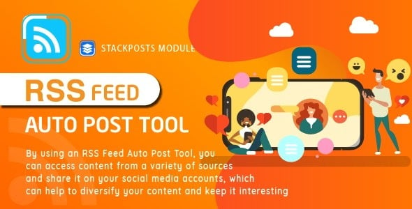 RSS Feed Auto Post Tool Module For Stackposts