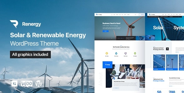 Renergy - Solar and Renewable Energy WordPress Theme