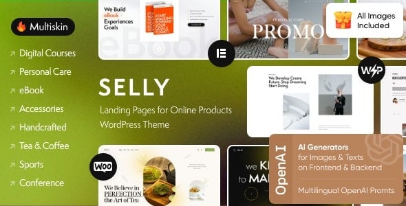 Selly Marketing Landing Page WordPress Theme