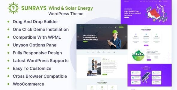 Sunrays - Solar Power & Green Energy WordPress the