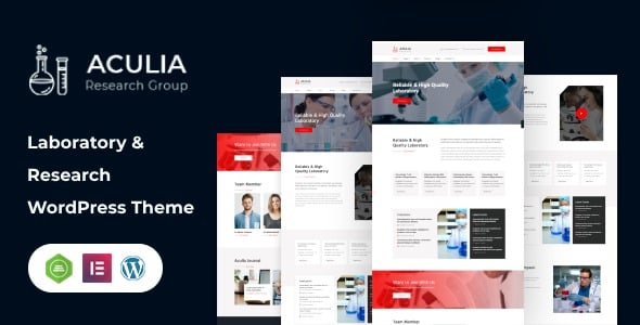 Aculia - Laboratory & Research WordPress Theme