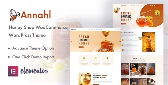 Annahl Organic & Honey Shop WordPress Theme